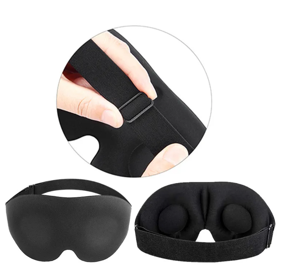 3D Sleep Mask, Zero Pressure Blackout.