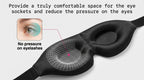 3D Sleep Mask, Zero Pressure Blackout.